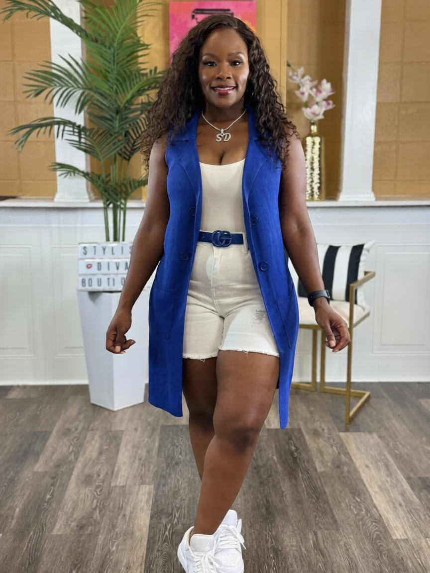 CLASSY GIRL CARDIGAN VEST（UP TO 3XL）